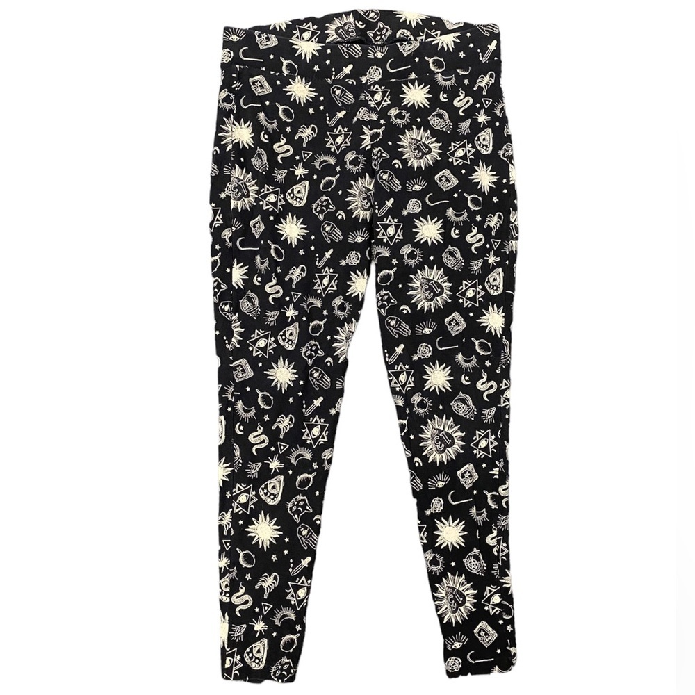 Torrid Black Magic Tarot Halloween Print Leggings Size 1